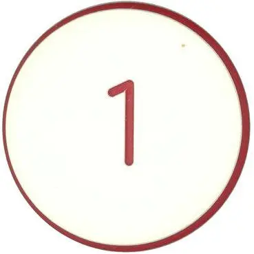 1-Value Roulette Chip