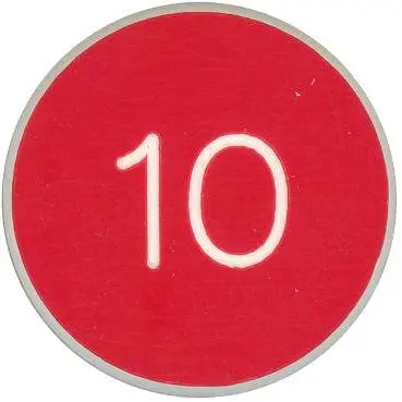 10-Value Roulette Chip