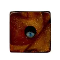 12mm Mini Pearlized Dice in Warm Bronze