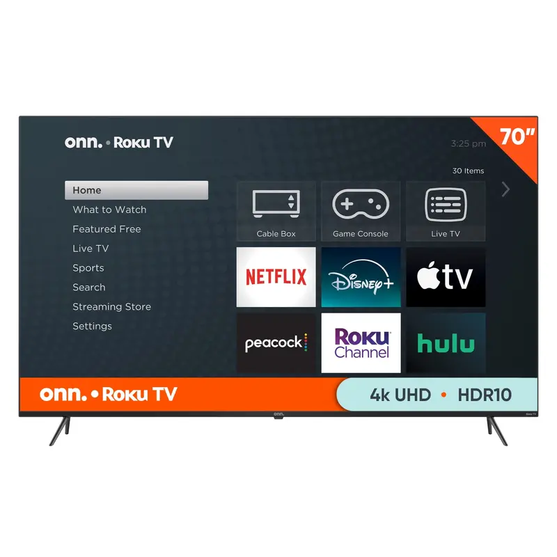 70-Inch 4K UHD Roku Smart TV – HDR-Enabled LED Television with Streaming and Voice Search