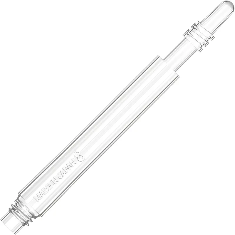 8-Pack Spinning Dart Shafts – Clear, Medium Profile