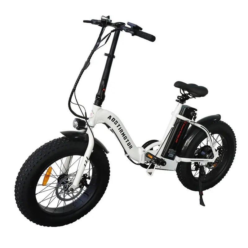 A20 Folding Electric Mountain Bike — 500W Motor, 20″ Fat Tires, 36V 13Ah Removable Battery