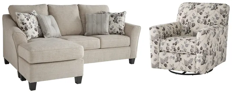 Abney Benchcraft Living Room Set – 2-Piece Sofa and Chair