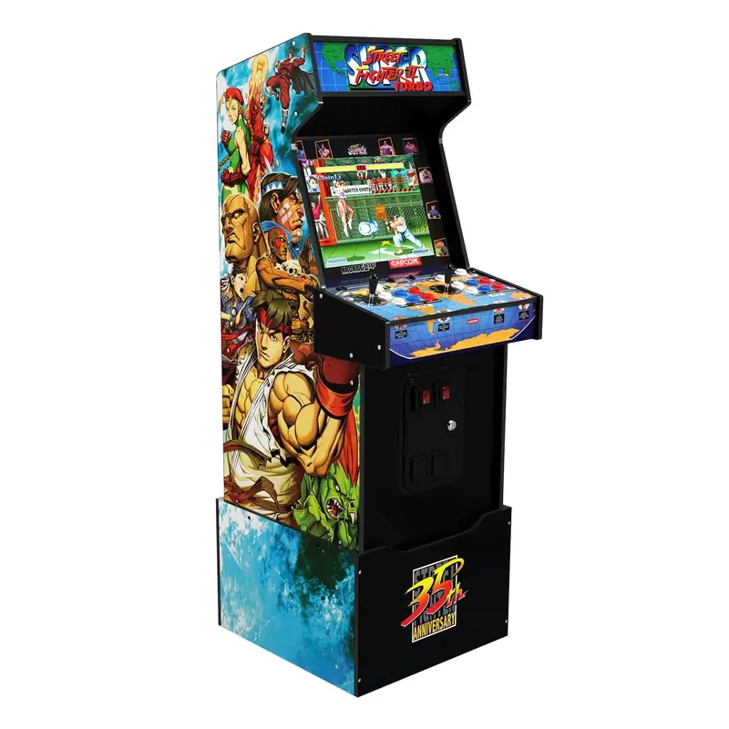 Capcom Legacy 35th Anniversary Arcade Cabinet – 14-in-1 Shinku Hadoken Edition Retro Fighting Game Console