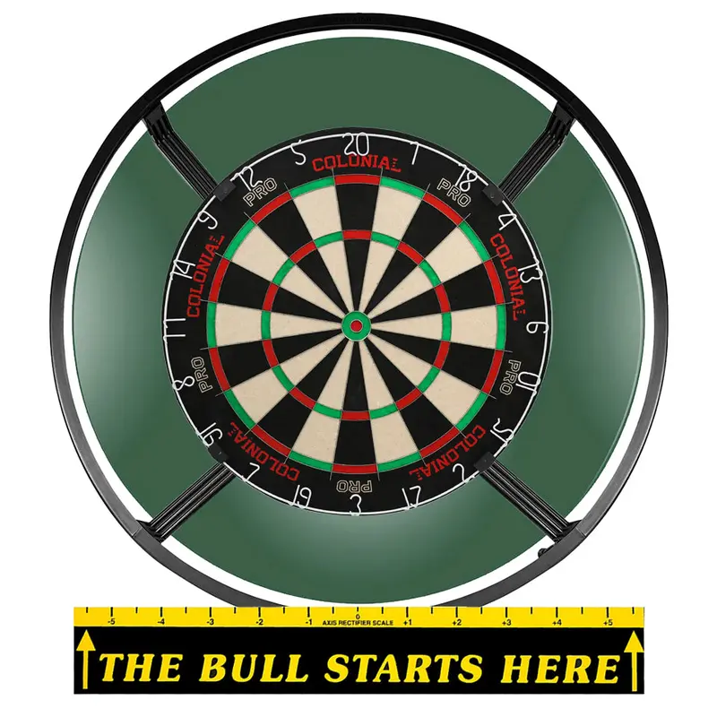 Colonial Steel Tip Dartboard Bundle – Forest Green Edition