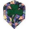 Dart World Glitter Dart Flights – Clover Pattern (2D Shape)
