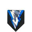 Dart World Glitter Dart Flights – Mini Delta Style in Black, Blue & Silver