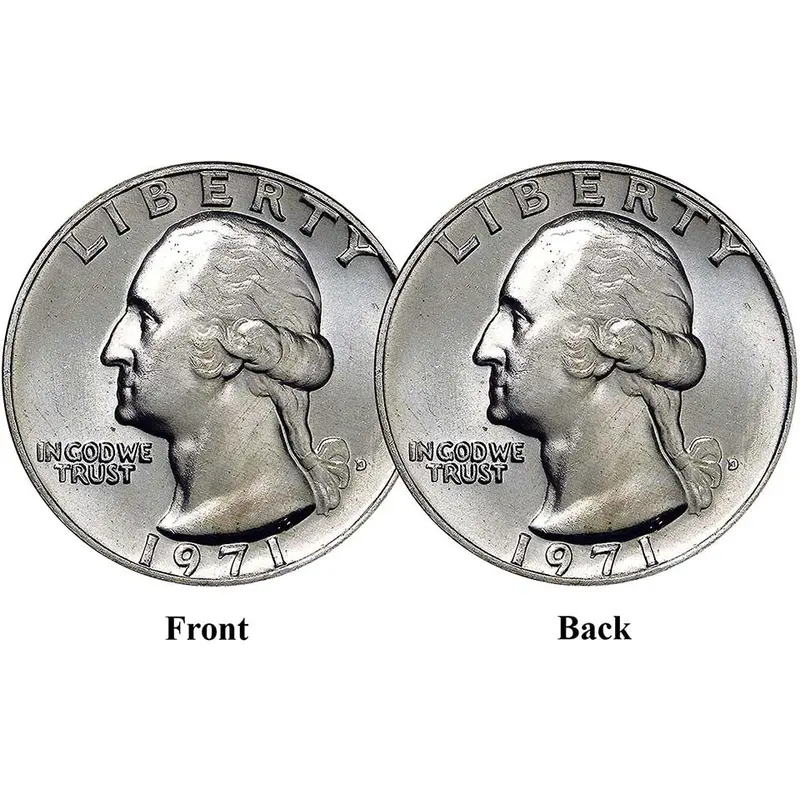 Double-Sided Quarter Coin – Heads Only