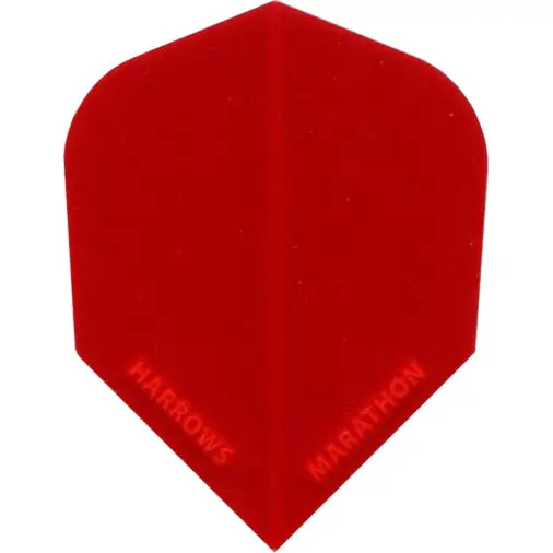 Harrows Marathon Matt Dart Flights – Red Standard Shape