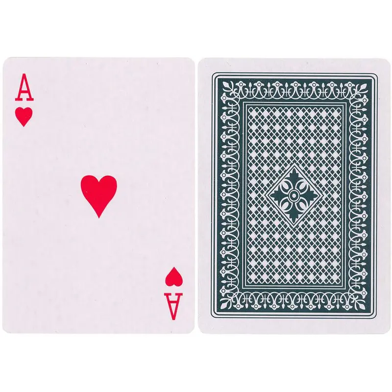Jumbo Plastic-Coated Playing Cards – Vibrant Blue Finish