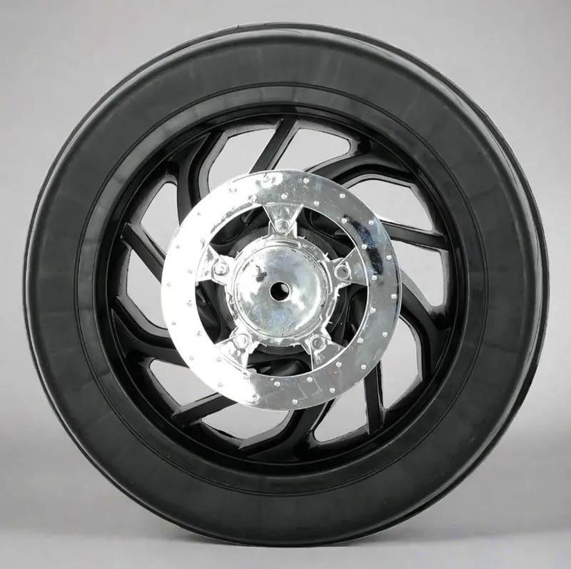 K1300S/K1600H Ride-On Motorcycle Front Plastic Wheel Accessory | Toy Replacement Tyre