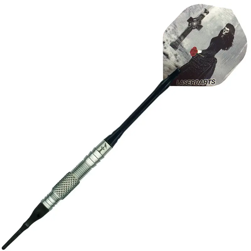 Laserdarts Widow Maker Soft Tip Darts – Sleek Silver, 18g