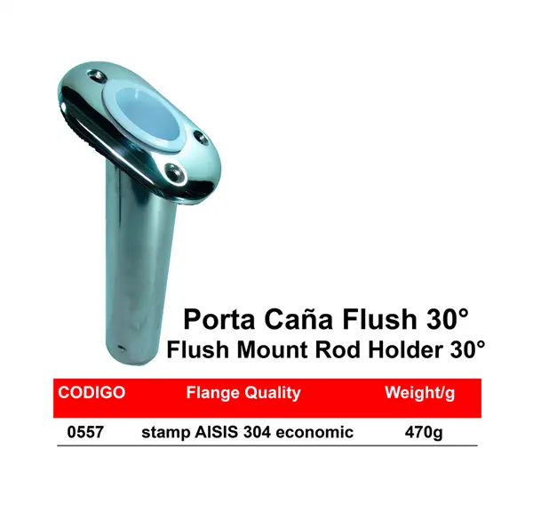 Panama East Flush-Mount Rod Holder – 30° Angle