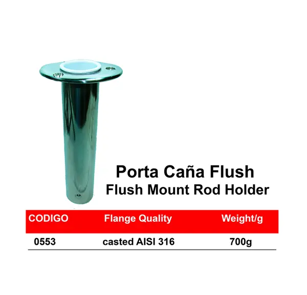Panama East Flush-Mount Rod Holder – Low Profile