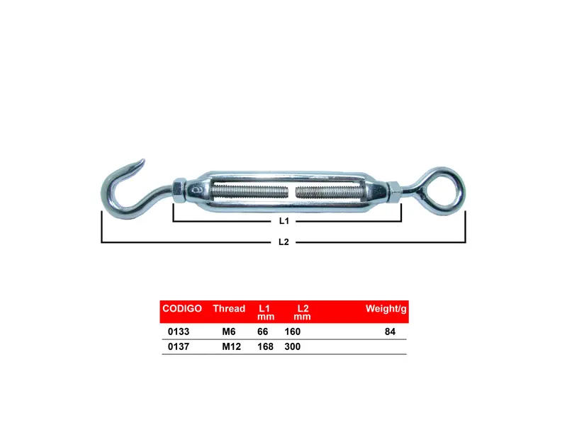 Panama East Hook-and-Eye Turnbuckle