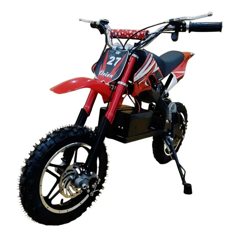 PATOYS 24V/350W Electric Mini Dirt Bike for Kids Up to Age 12 | Disc Brakes, Key Start, Multicolor Design