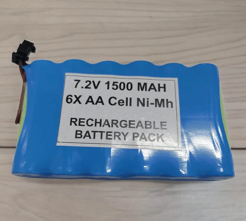 PATOYS 7.2V 1500mAh Ni-MH Battery Pack (6xAA) for Ride-On Toys, Remote-Controlled Vehicles & STEM Kits