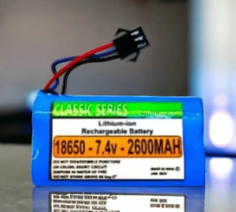 PATOYS 7.4V 2600mAh Li-Po Battery Pack (18650, 3-Pin/3-Wire)