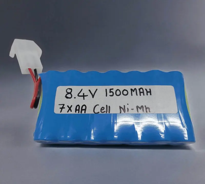 PATOYS 8.4V 1500mAh Ni-MH Battery Pack (7xAA) for Toys, Hobby Projects & DIY Electronics