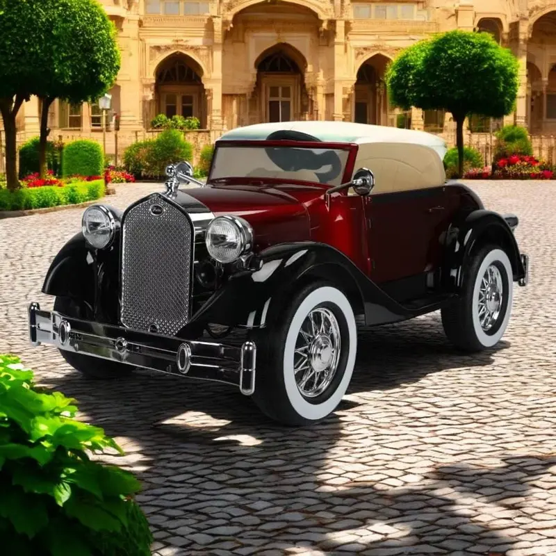 PATOYS Rolls-Royce Vintage-Style 12V Ride-On Car – Luxury-Themed 4×4 Electric Vehicle for Kids