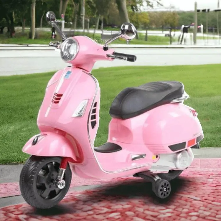 PATOYS Vespa-Style 12V Electric Scooter – Rechargeable Ride-On Scooter Designed for Kids Ages 3–7
