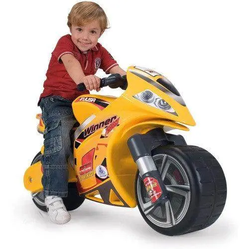 PATOYS Winner Foot-to-Floor Ride-On Vehicle – Yellow Push-Along Toy for Active Toddlers Ages 3+