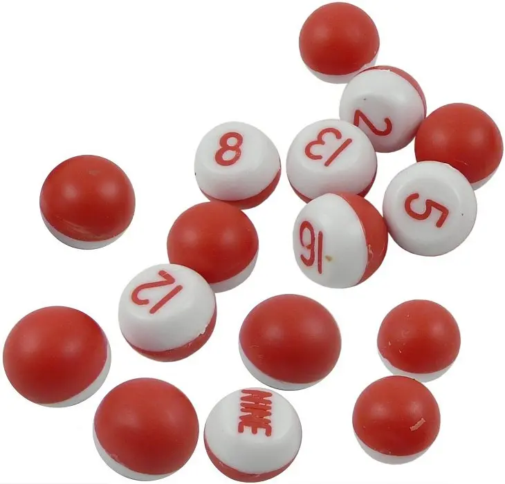 Red Tally Balls for Billiards and Pool Scoring