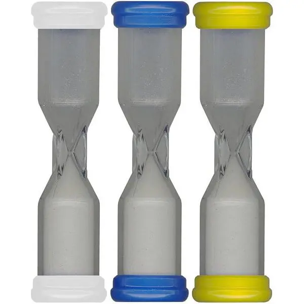 Set of 3 Sand Timers for Games and Activities