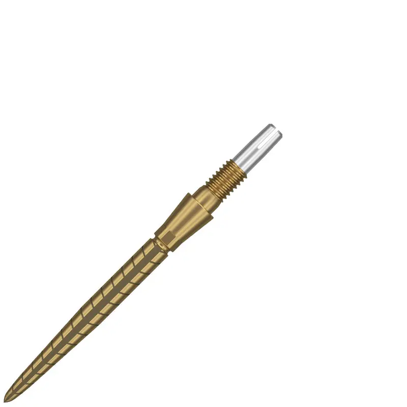 Target Swiss Storm Quartz Steel Points – 26mm Gold