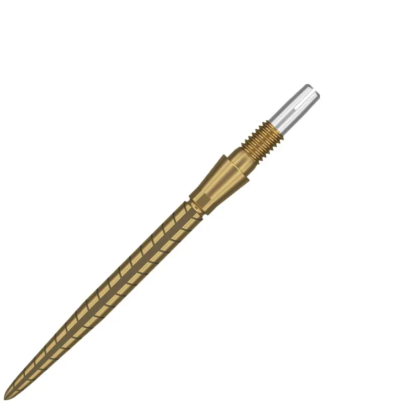 Target Swiss Storm Quartz Steel Points – 30mm Gold