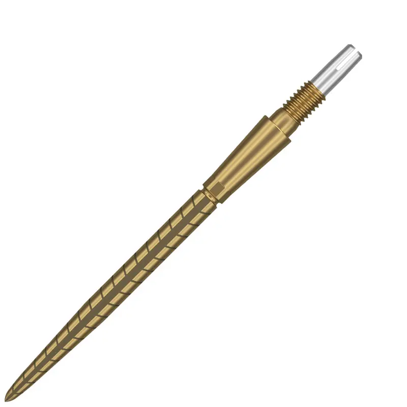 Target Swiss Storm Quartz Steel Points – 35mm Gold