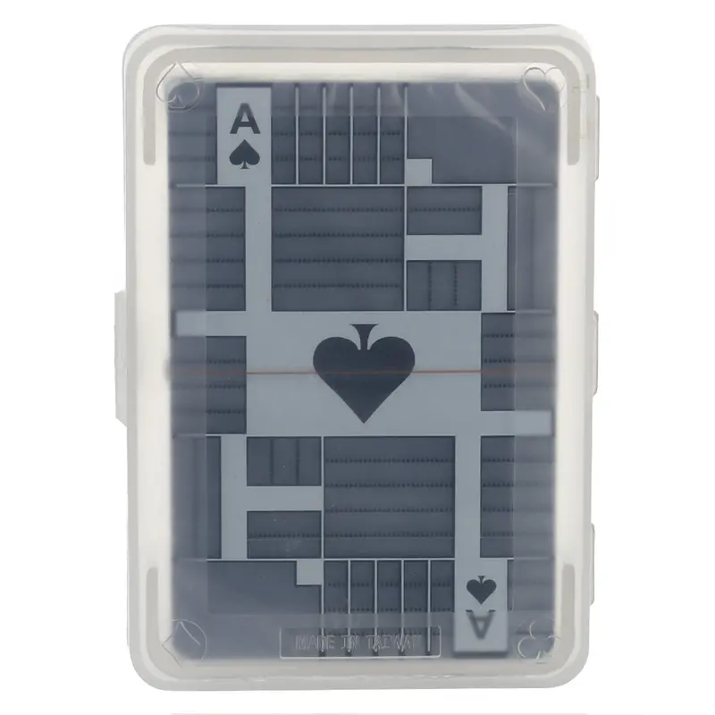 Transparent Bridge-Size Plastic Playing Cards – 100% PVC