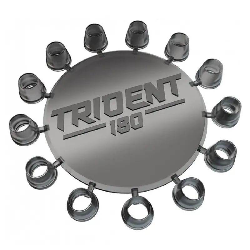 Trident 180 Point Guards – Black Tinted Protective Tips for Steel Tip Darts
